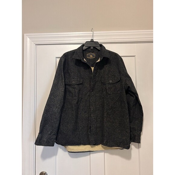 Dry Goods Co Men’s Size XL Flannel Shirt Fall Winter Button Up Pocket Fleck Gray - Picture 1 of 5